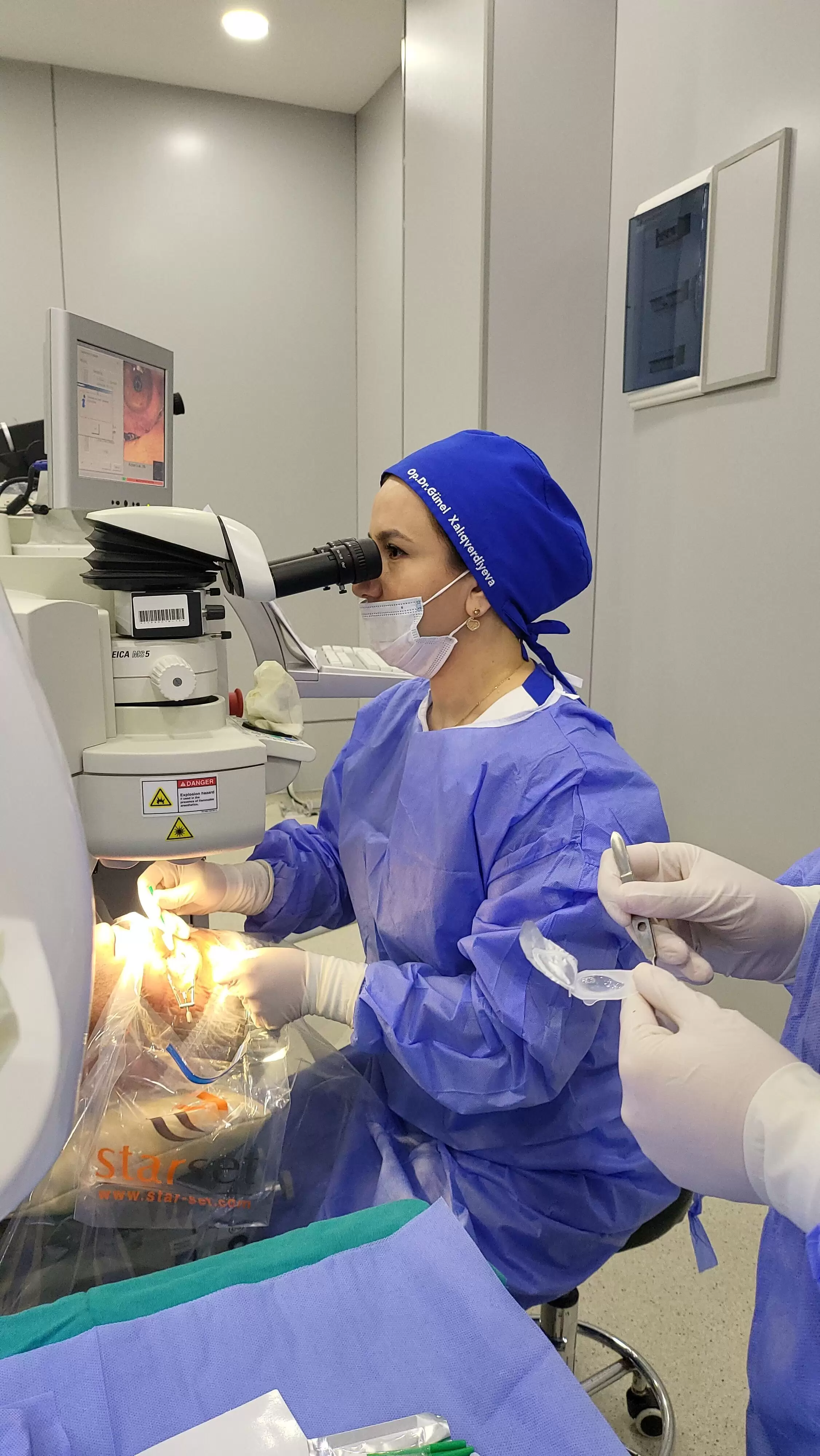 Image from excimer laser surgery performed by Dr. Gunel